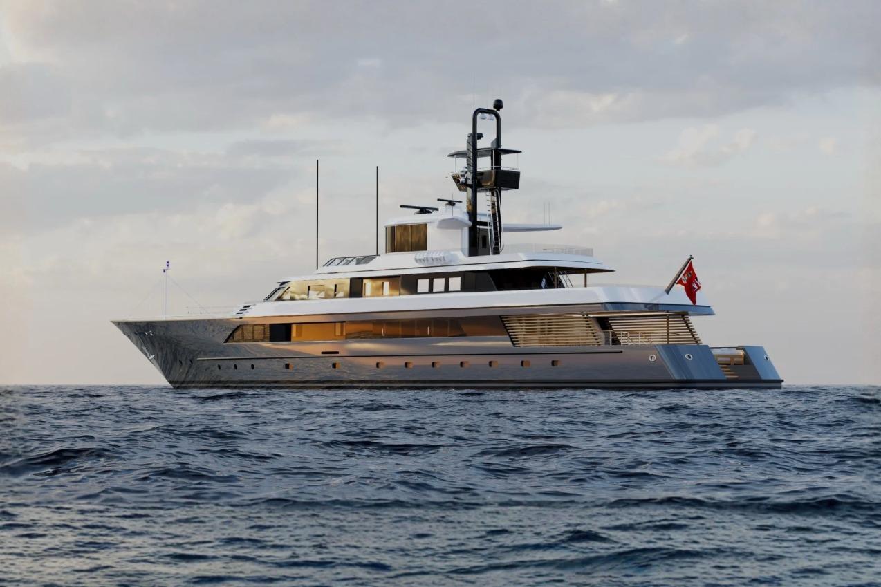 Luxurious 1988 Feadship Twin Screw Diesel Yacht cruising on open sea.