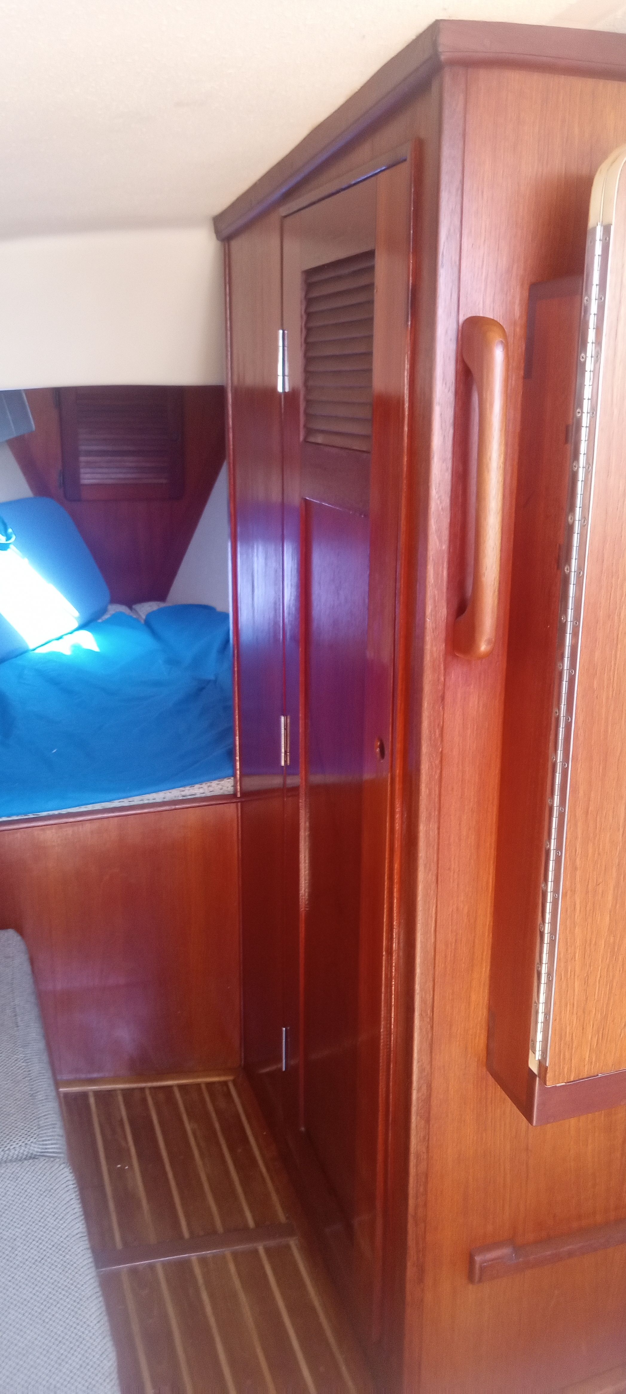 Interior of a 1983 Island Packet MKII yacht.