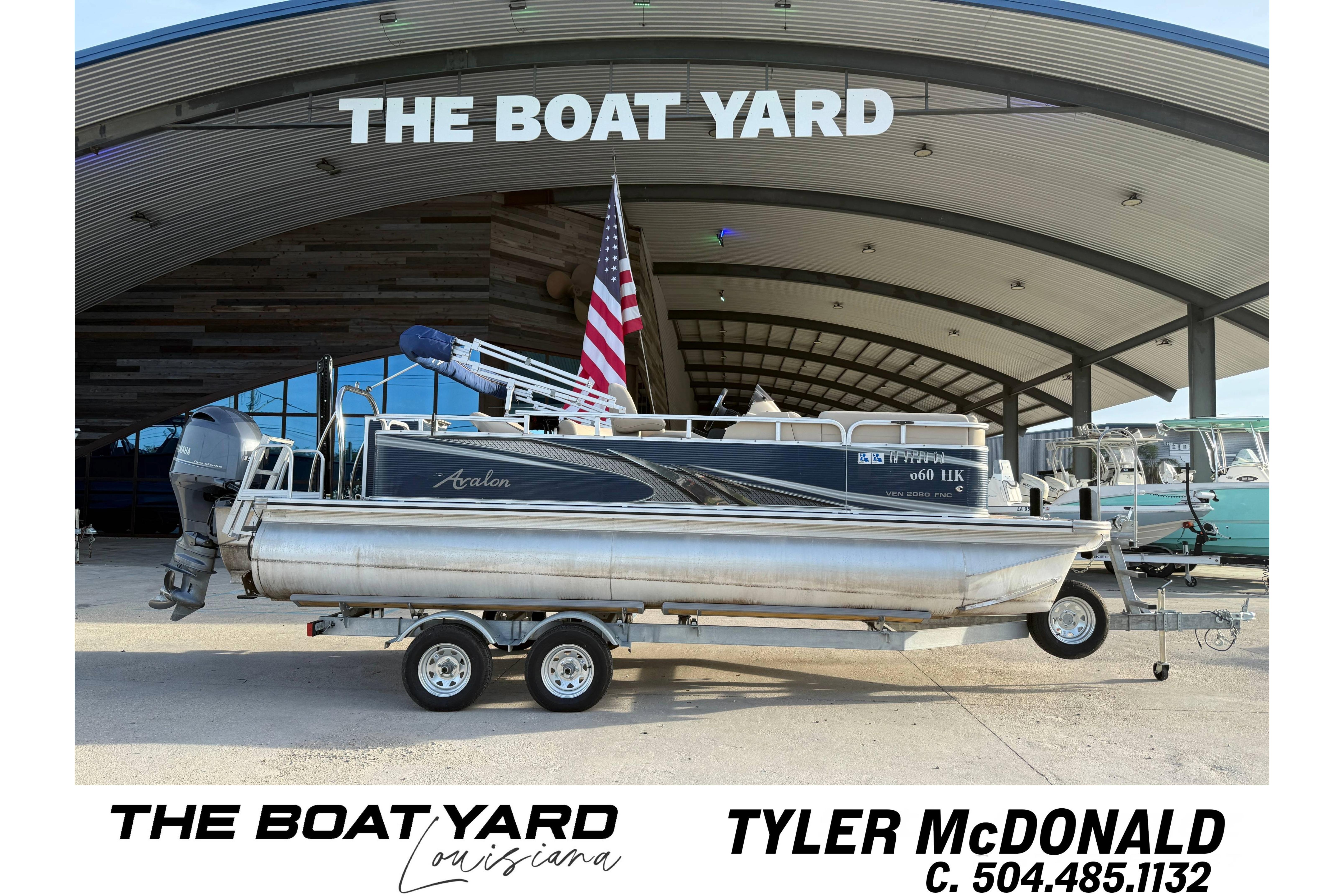 2019 Avalon Venture Fish N Cruise 20' pontoon boat at The Boat Yard, Louisiana.