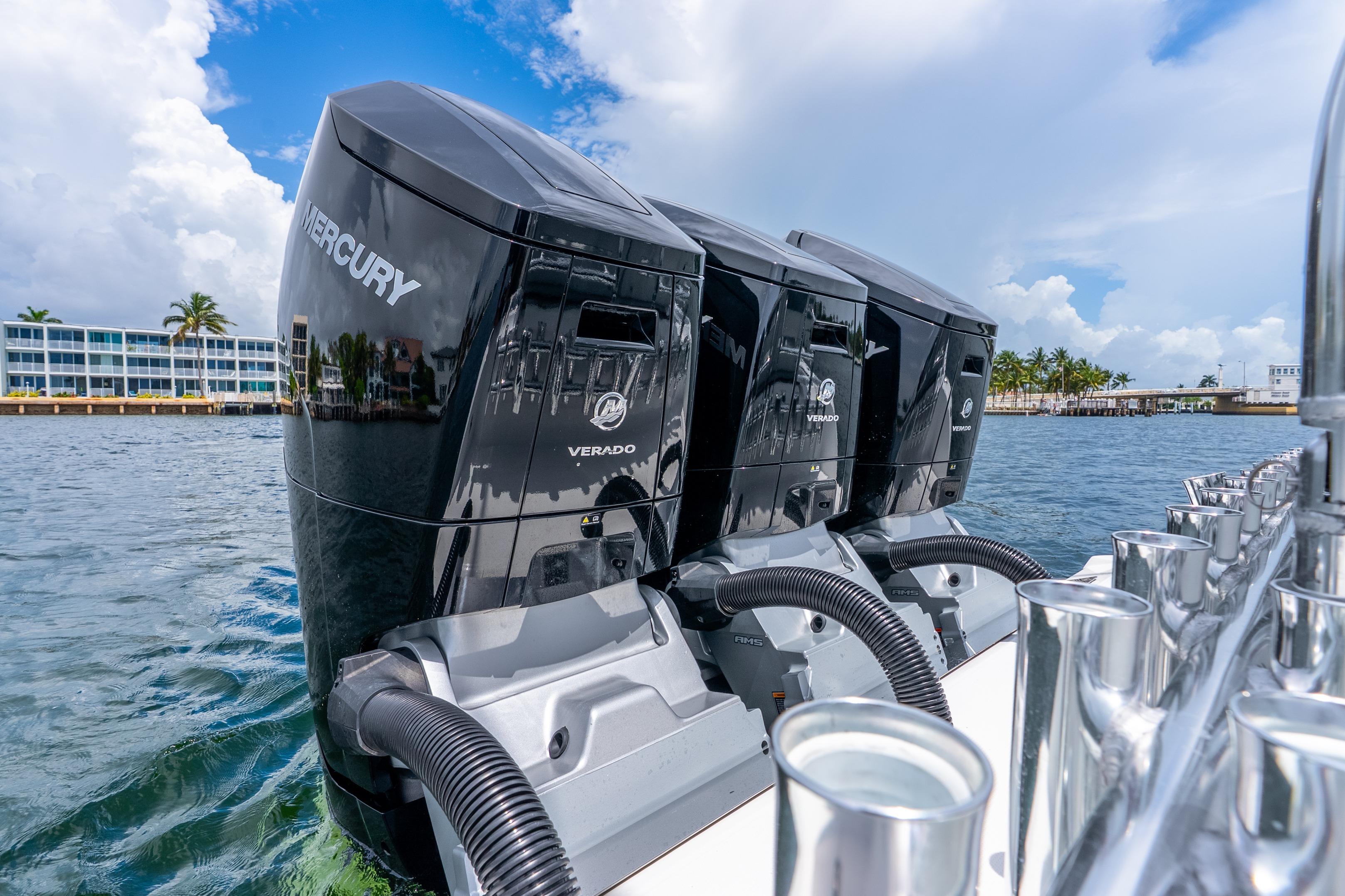 2024 Nor-Tech 452 Super Fish with Mercury Verado engines on water.