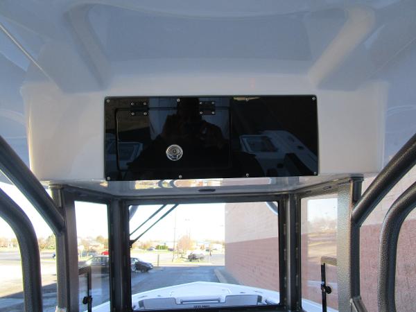 Interior view of 2025 Sea Pro 292 Offshore boat console.