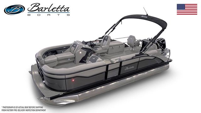 2026 Barletta Aria 22CC pontoon boat with sleek design and modern features.