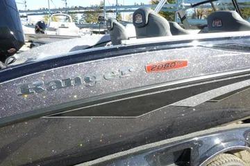 2026 Ranger 2080MS boat with sleek design and metallic finish.