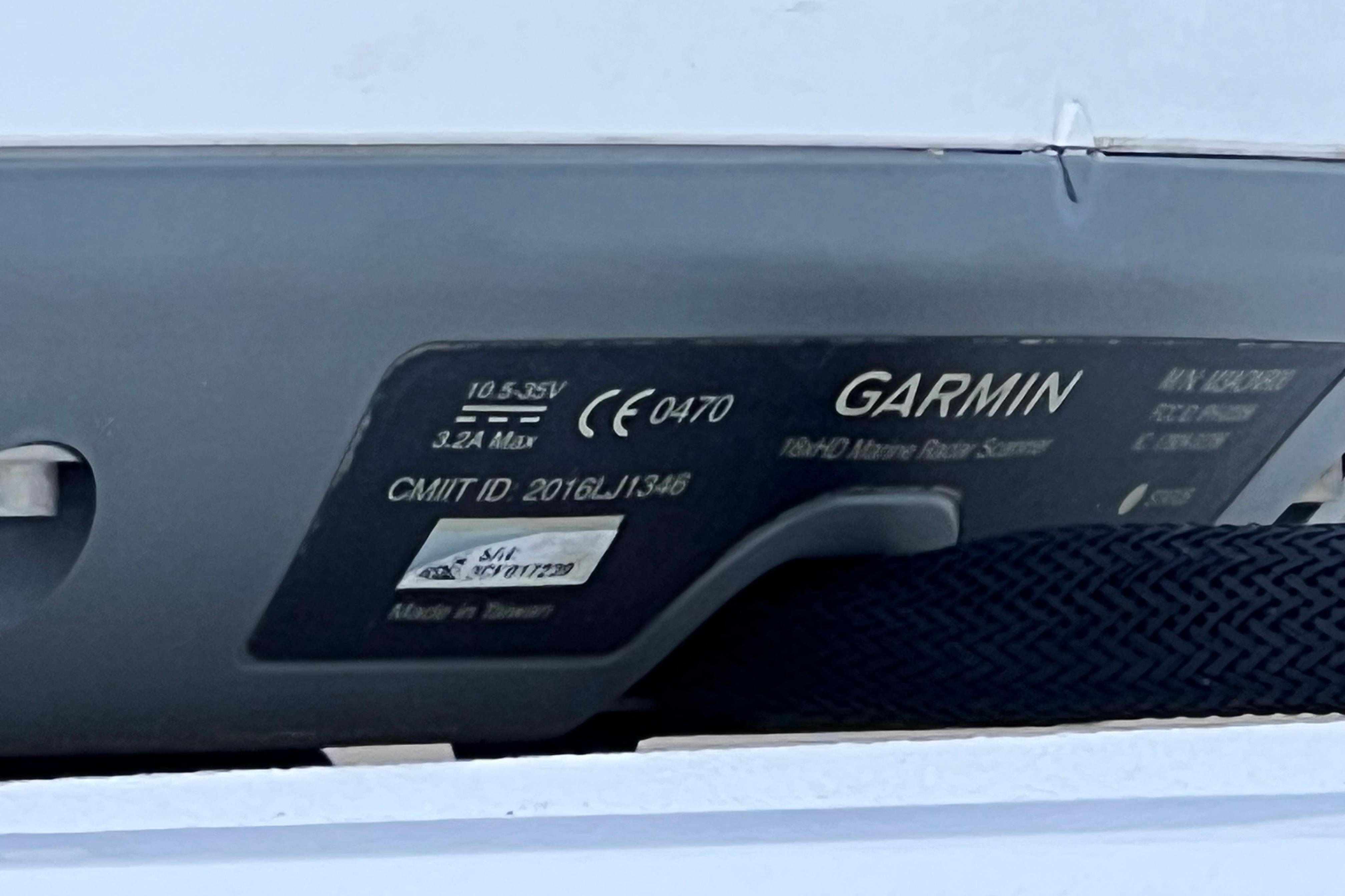 Garmin marine radar scanner on 2019 Sea Fox 328 Commander boat.