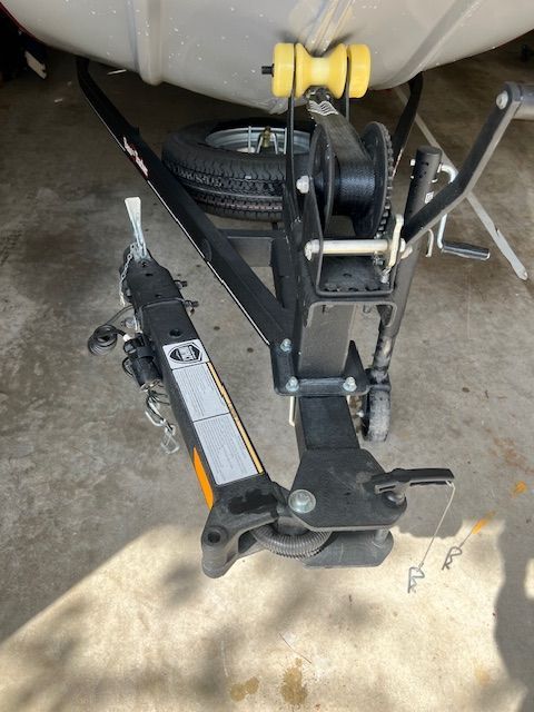 Trailer of a 2022 Bass Tracker Classic XL boat.