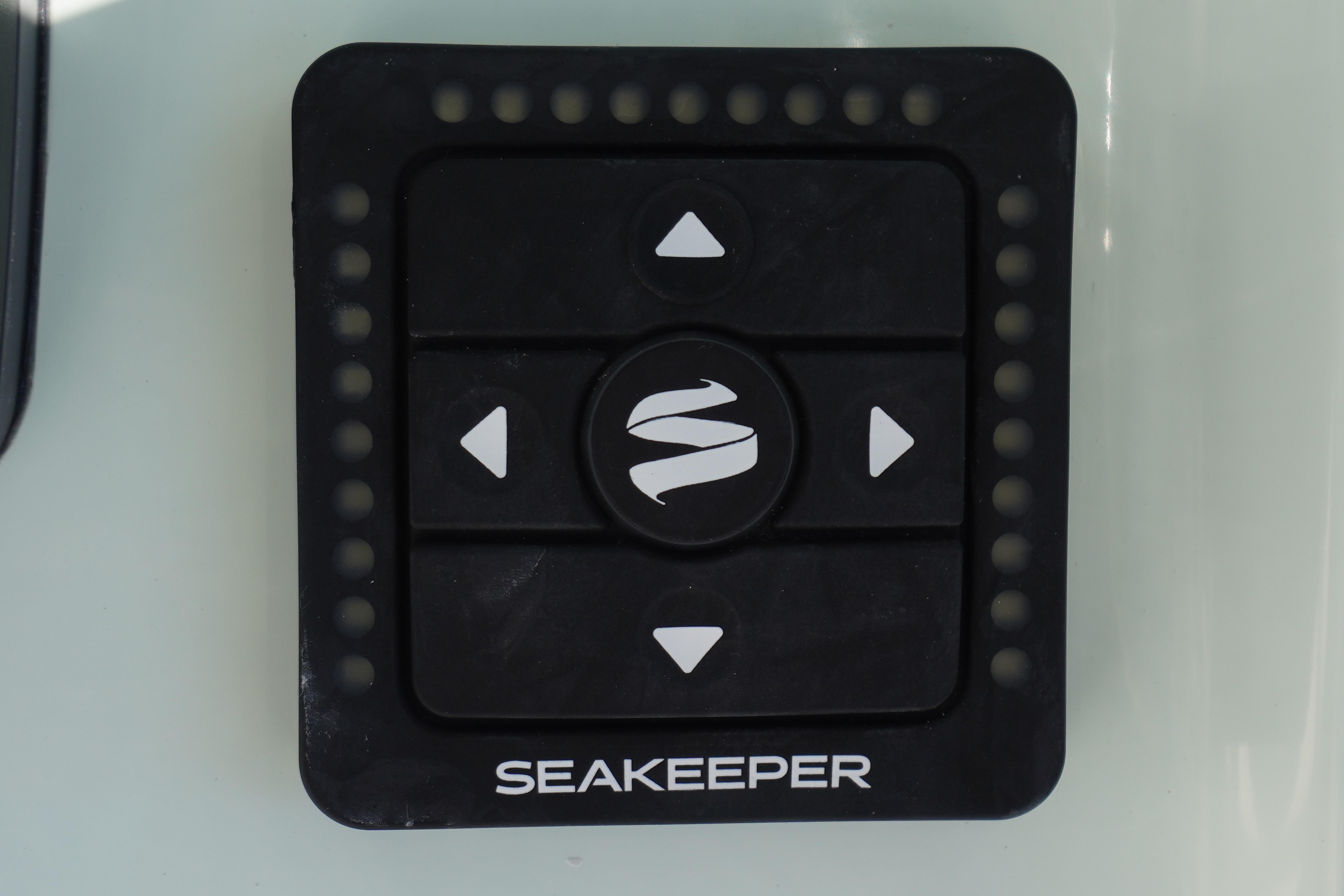 Seakeeper control panel on 2026 Tidewater 272 LXF boat.