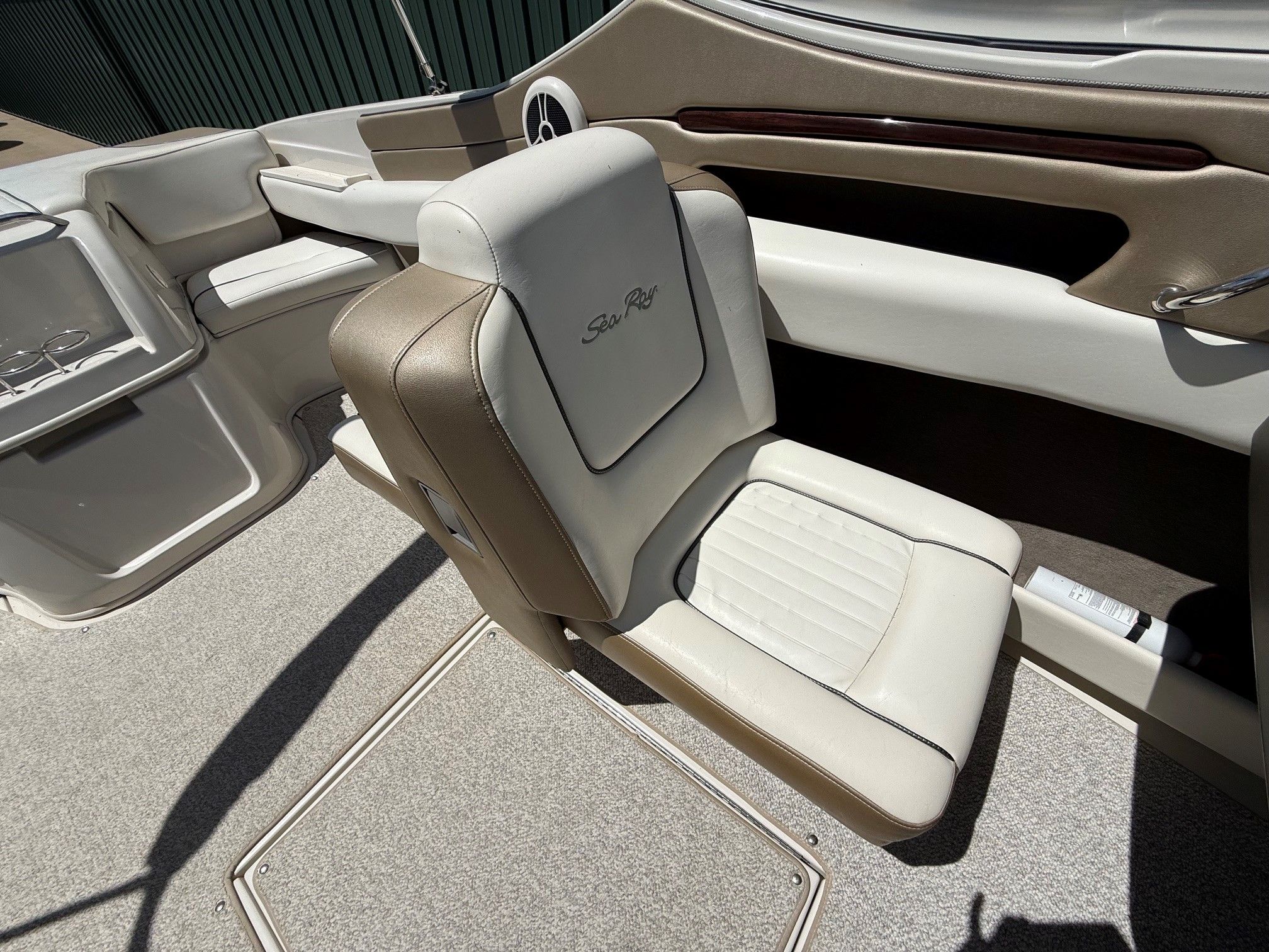 Interior of a 2007 Sea Ray 230 Select boat.