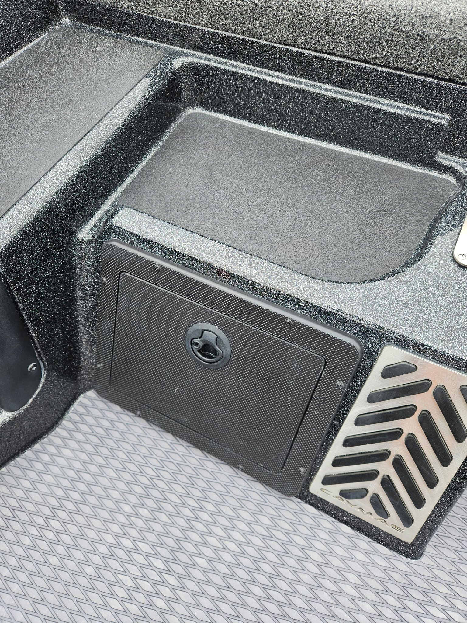 Close-up of Caymas CX 21 PRO 2027 boat interior.