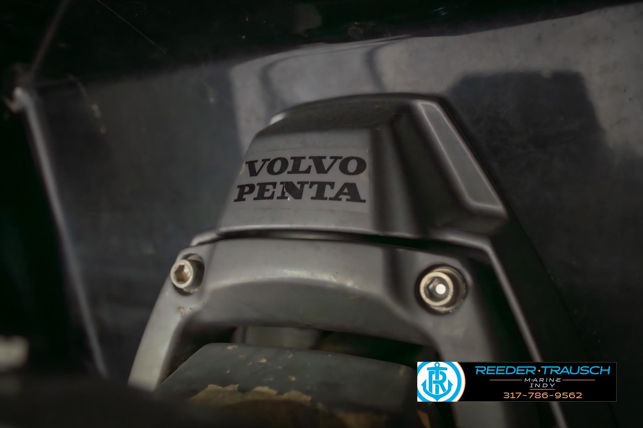 Close-up of a Volvo Penta engine part on a 2015 Regal 2000 ESX Bowrider boat.