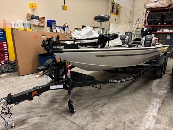 2025 Ranger ALPHA 208 boat on trailer in a storage facility.