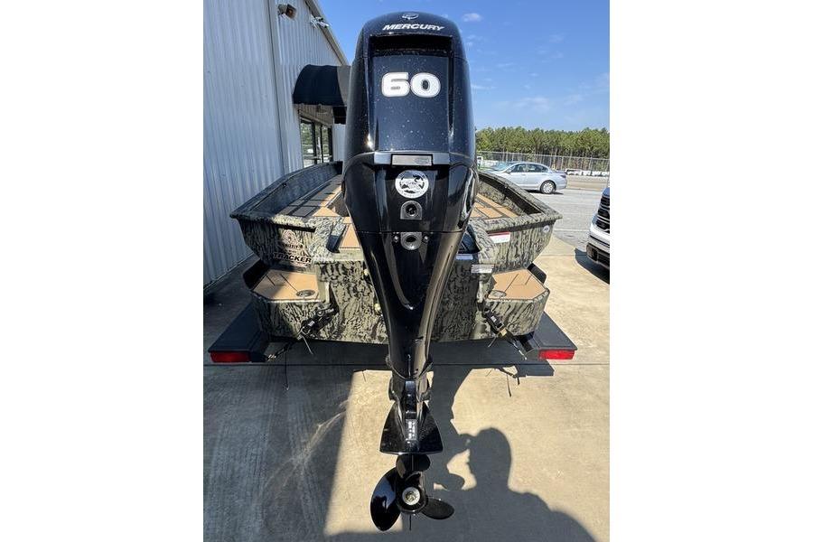 2026 Tracker Grizzly 1756 T Marsh boat with Mercury 60 outboard motor.
