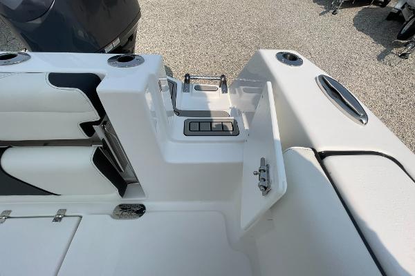 Interior view of 2026 Tidewater 232 CC Adventure boat.