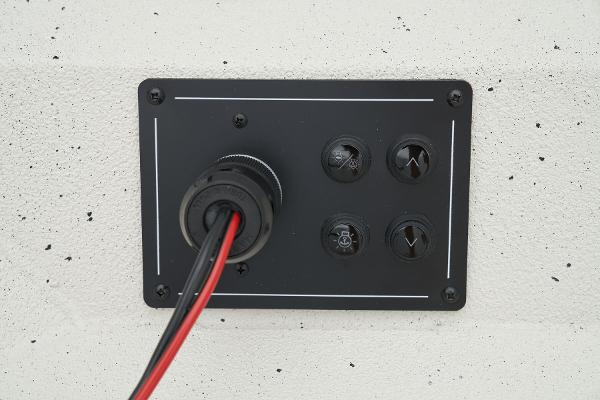 Manufacturer Provided Image: Manufacturer Provided Image: Electrical panel with cables, Ranger RB210 model, 2025, mounted on a white wall.