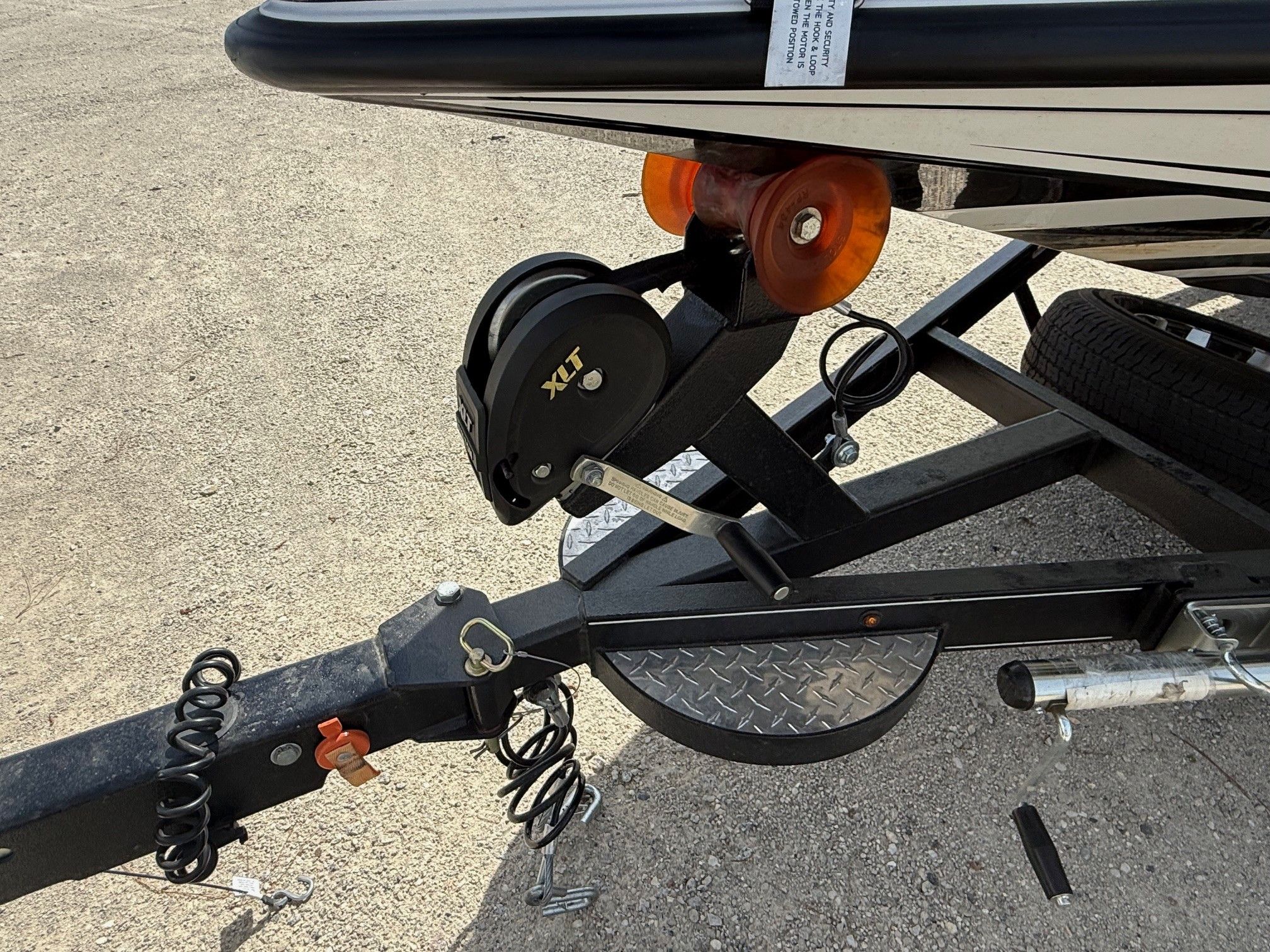 Close-up of Phoenix 721 ZXL boat trailer, year 2025.
