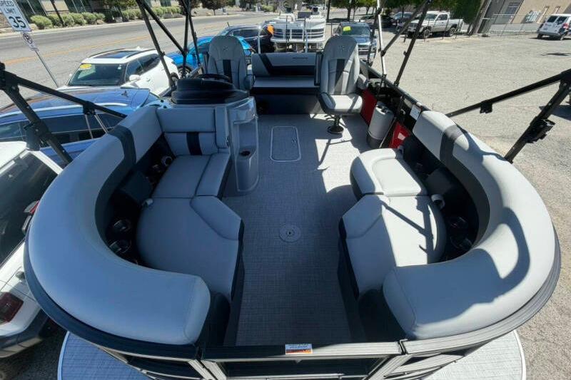 2026 Berkshire LE 24' Ultra Lounger boat interior with spacious seating and modern design.