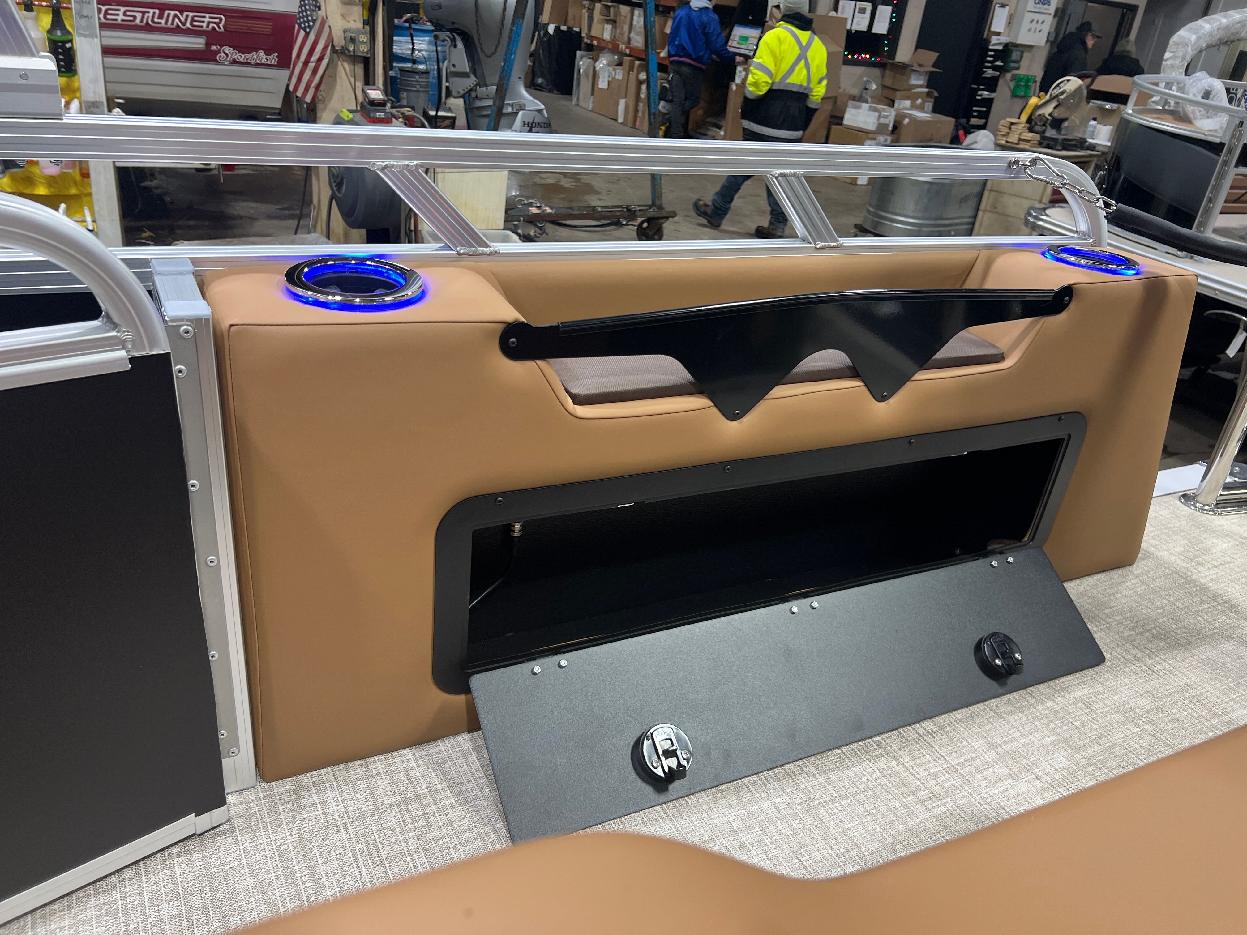 2026 Tahoe LTZ 200HP VRB Windshield 2385 Swingback Tritoon - 22