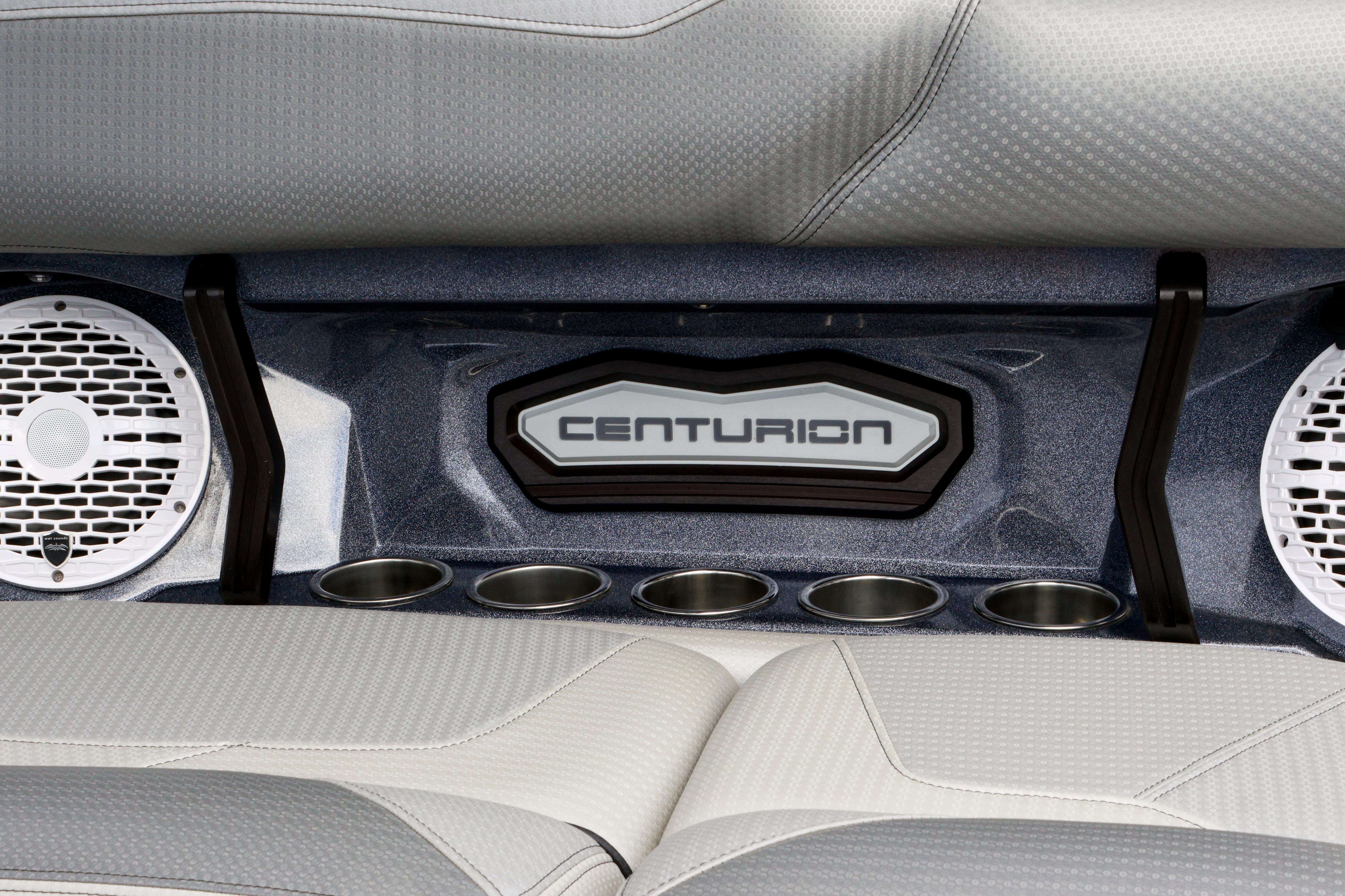 2022 Centurion Ri245 interior with speakers and cup holders.