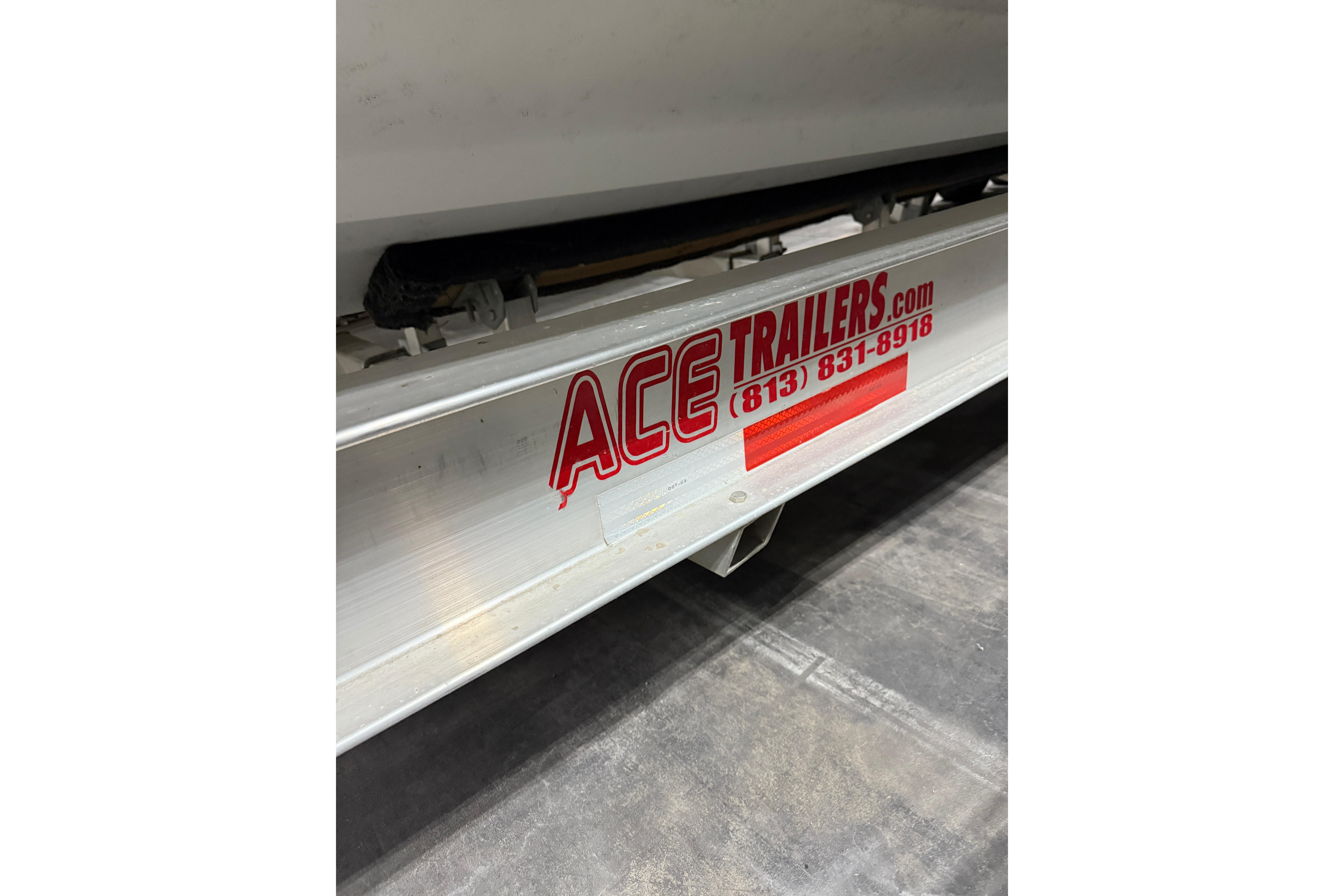 Trailer with "ACE Trailers" branding, associated with a 1994 Formula 419 SR-1 boat.