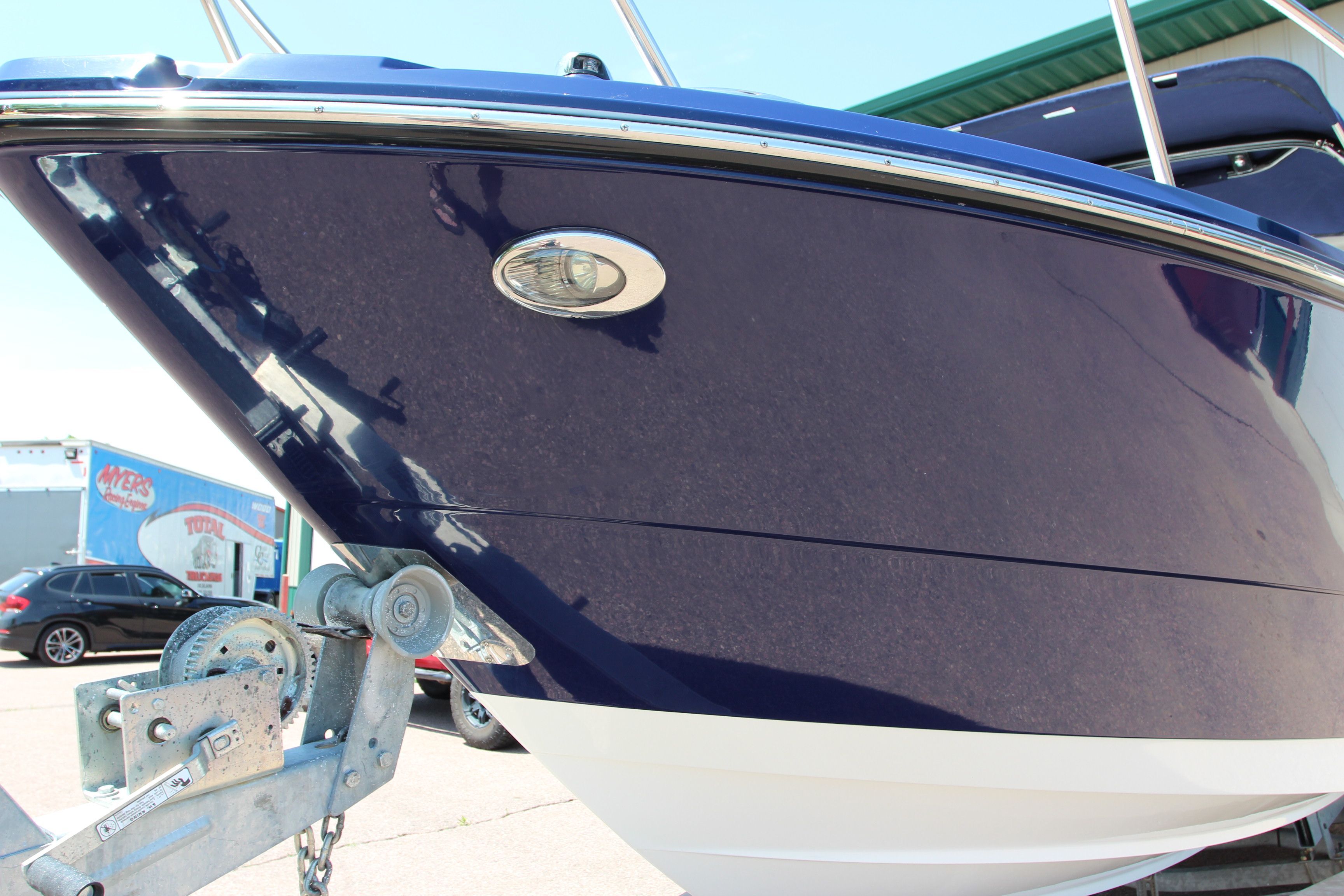 2015 Monterey 268SSC boat on a trailer.