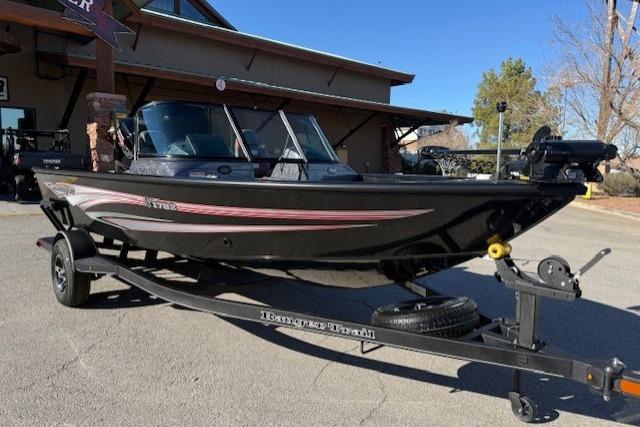 2026 Ranger VS1782SC Angler boat on trailer, parked outdoors.