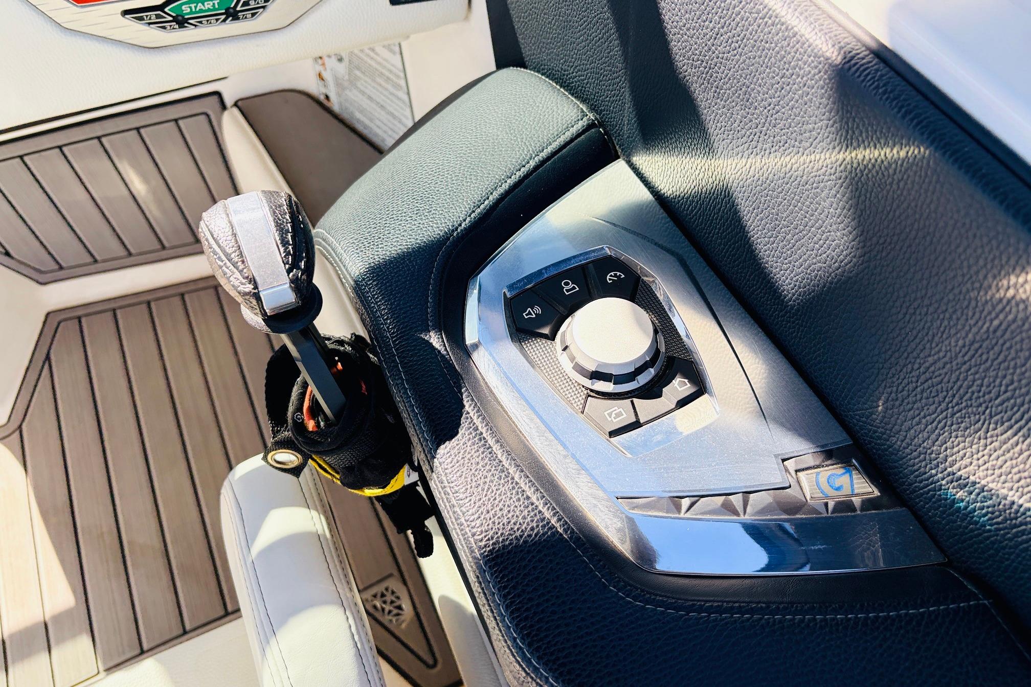 2023 Nautique Super Air Nautique G25 control panel with sleek design and modern features.