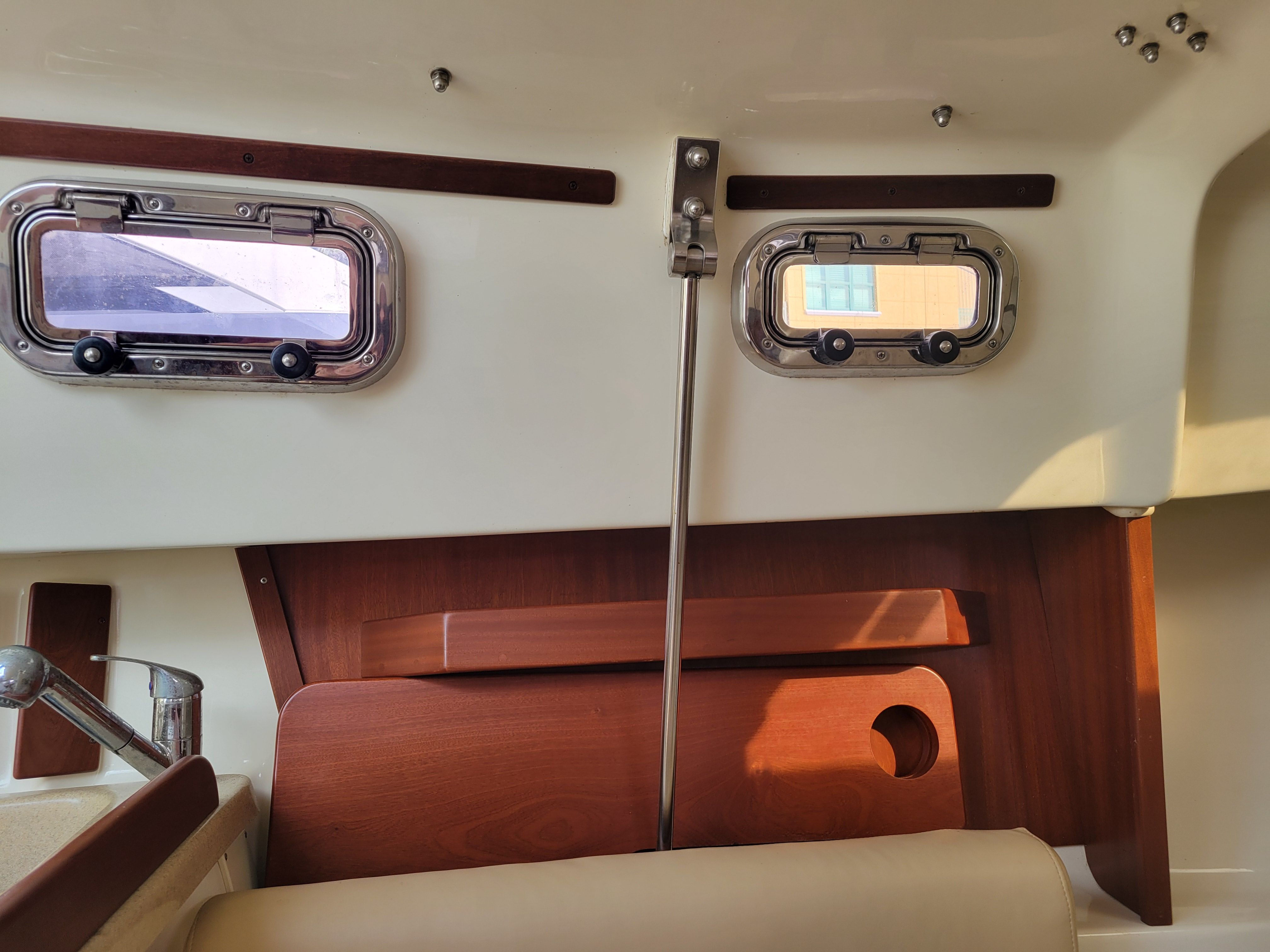 Interior of a 2018 Hake Seaward 26 RK yacht.
