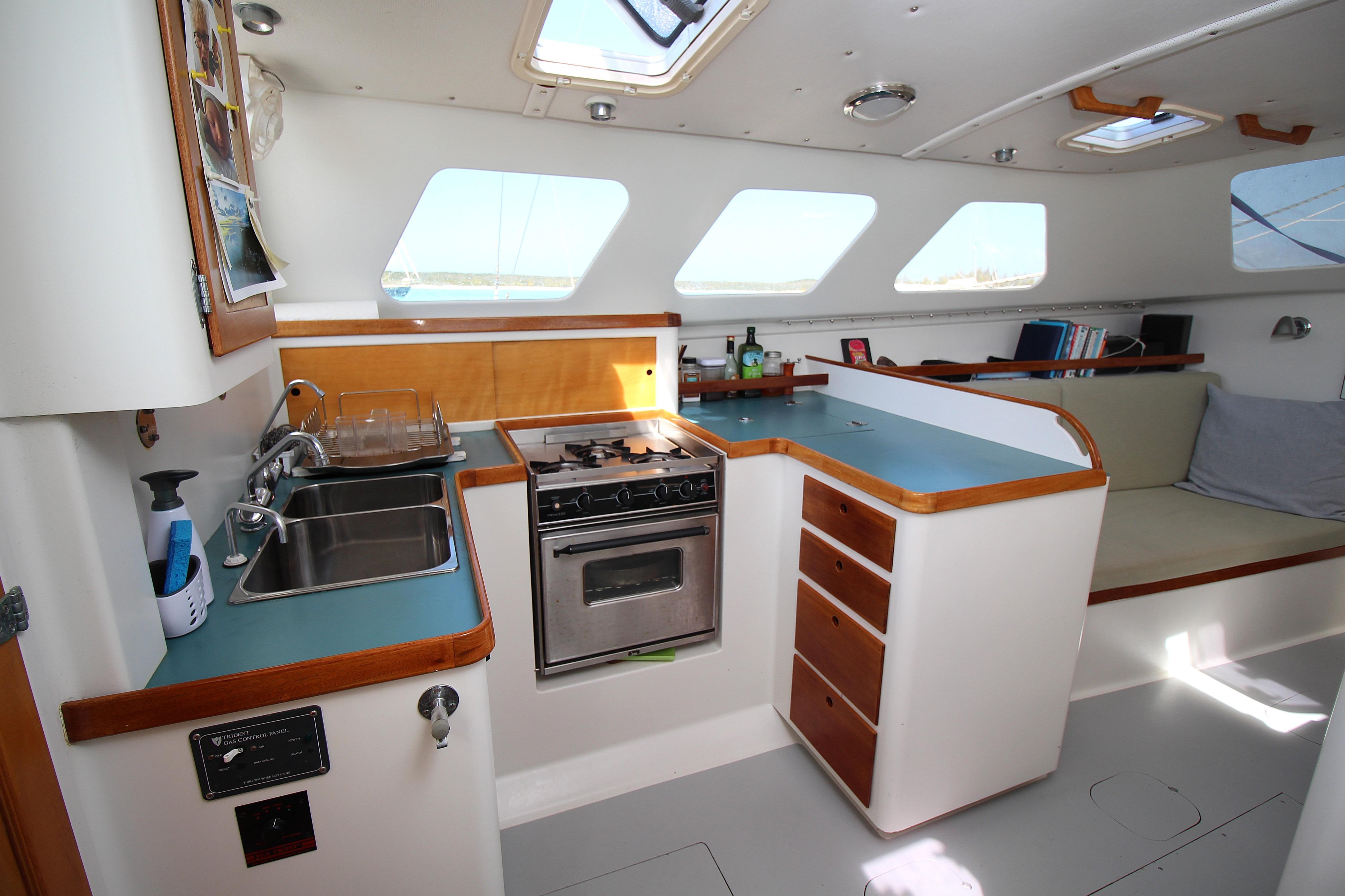 Galley, port side of forward deckhouse