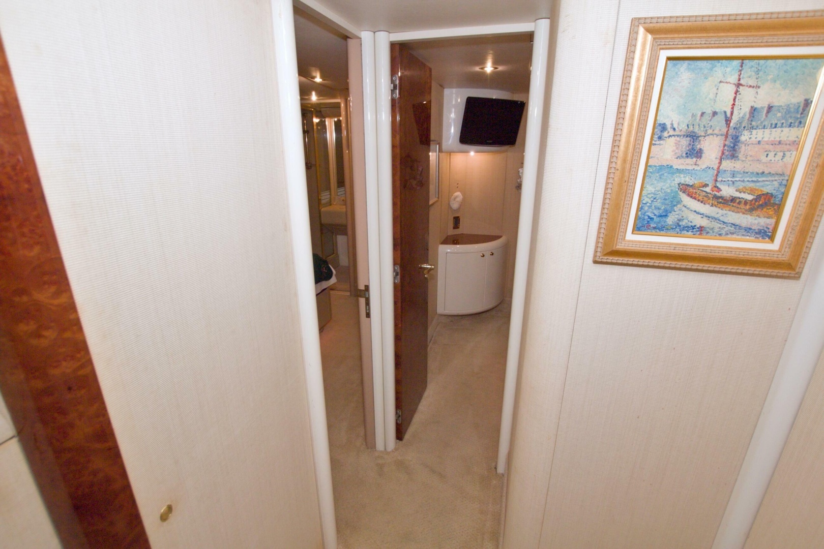 1998 Lazzara Yachts 76 Skylounge Grand Salon - Image 39