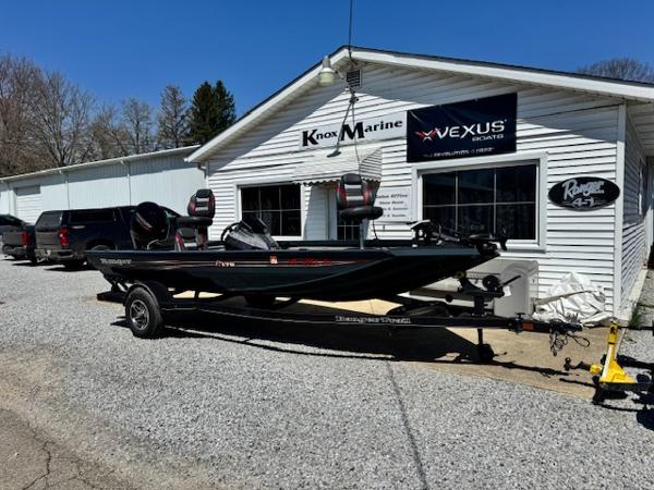 2023 Ranger RT178 boat parked outside Knox Marine dealership.