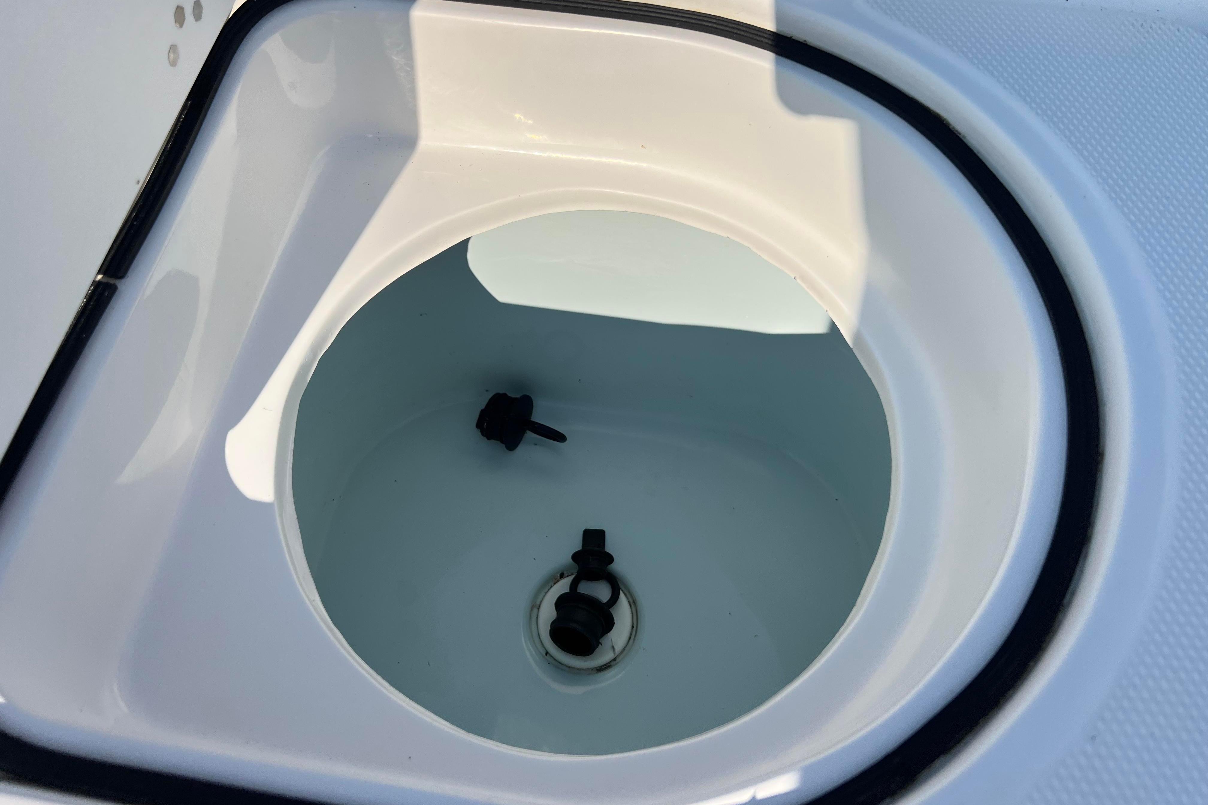 Livewell compartment of a 2012 Sea Fox 206 Center Console boat.