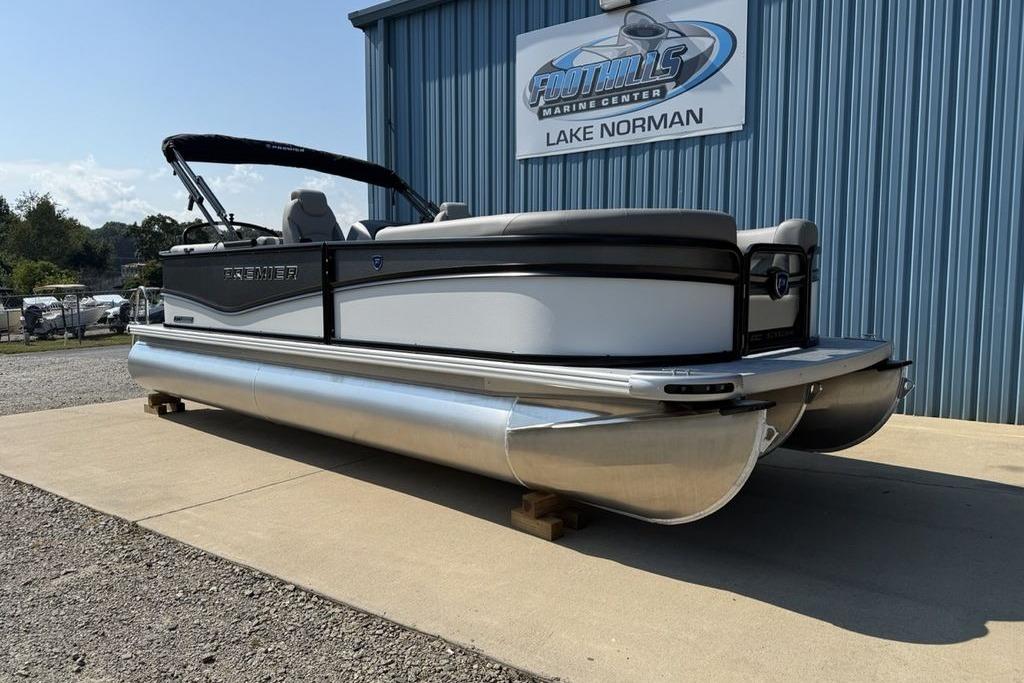 2026 Premier 220 Sunscape RF pontoon boat at Foothills Marine Center, Lake Norman.