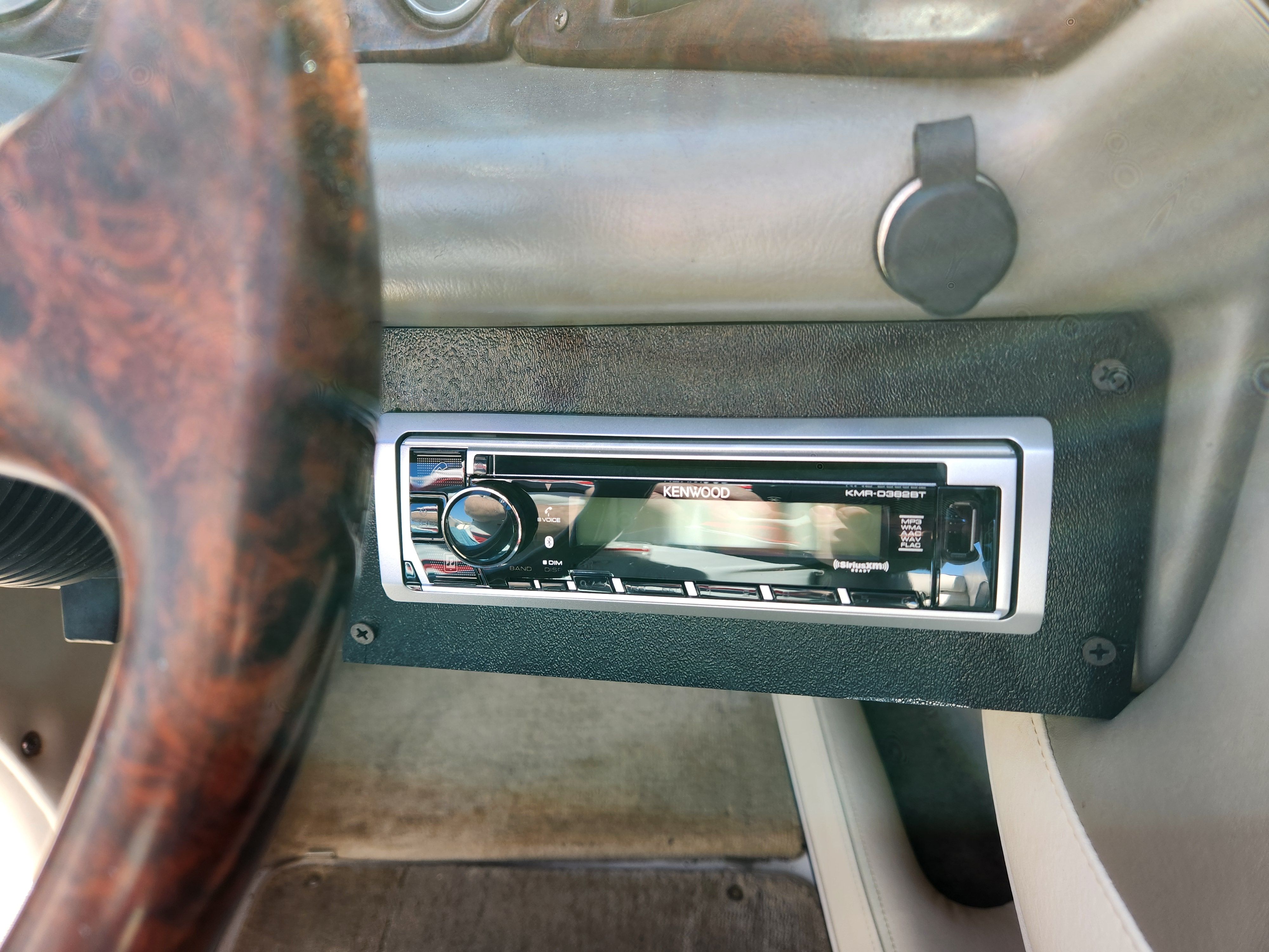 Kenwood car stereo in a 2003 Crownline 225 BR boat.