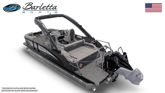 2026 Barletta Corsa 23UCA pontoon boat with sleek design and modern features.