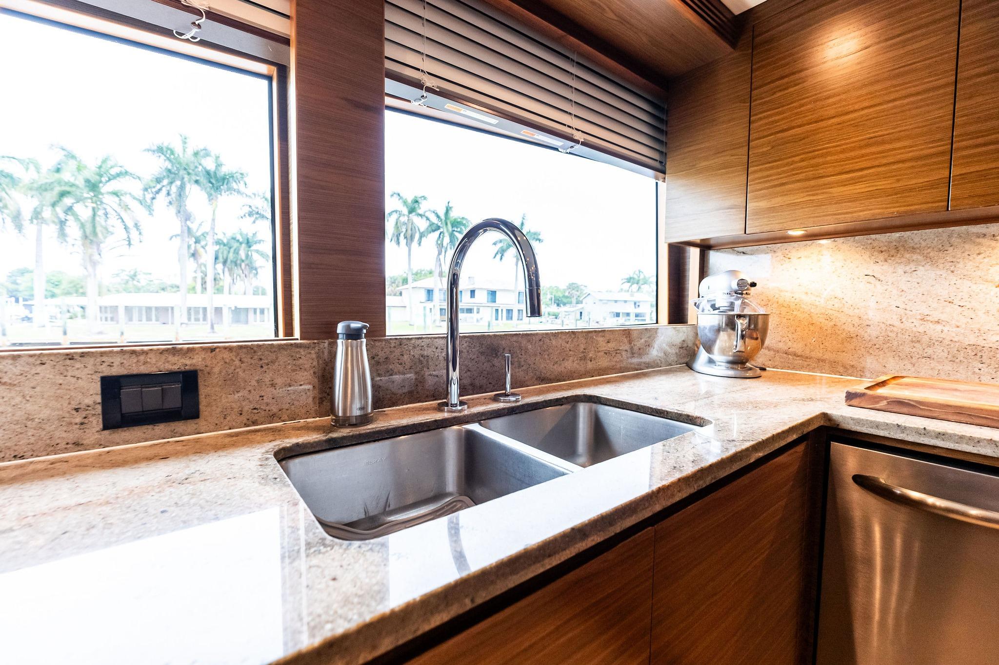 Granite counters and backsplashes