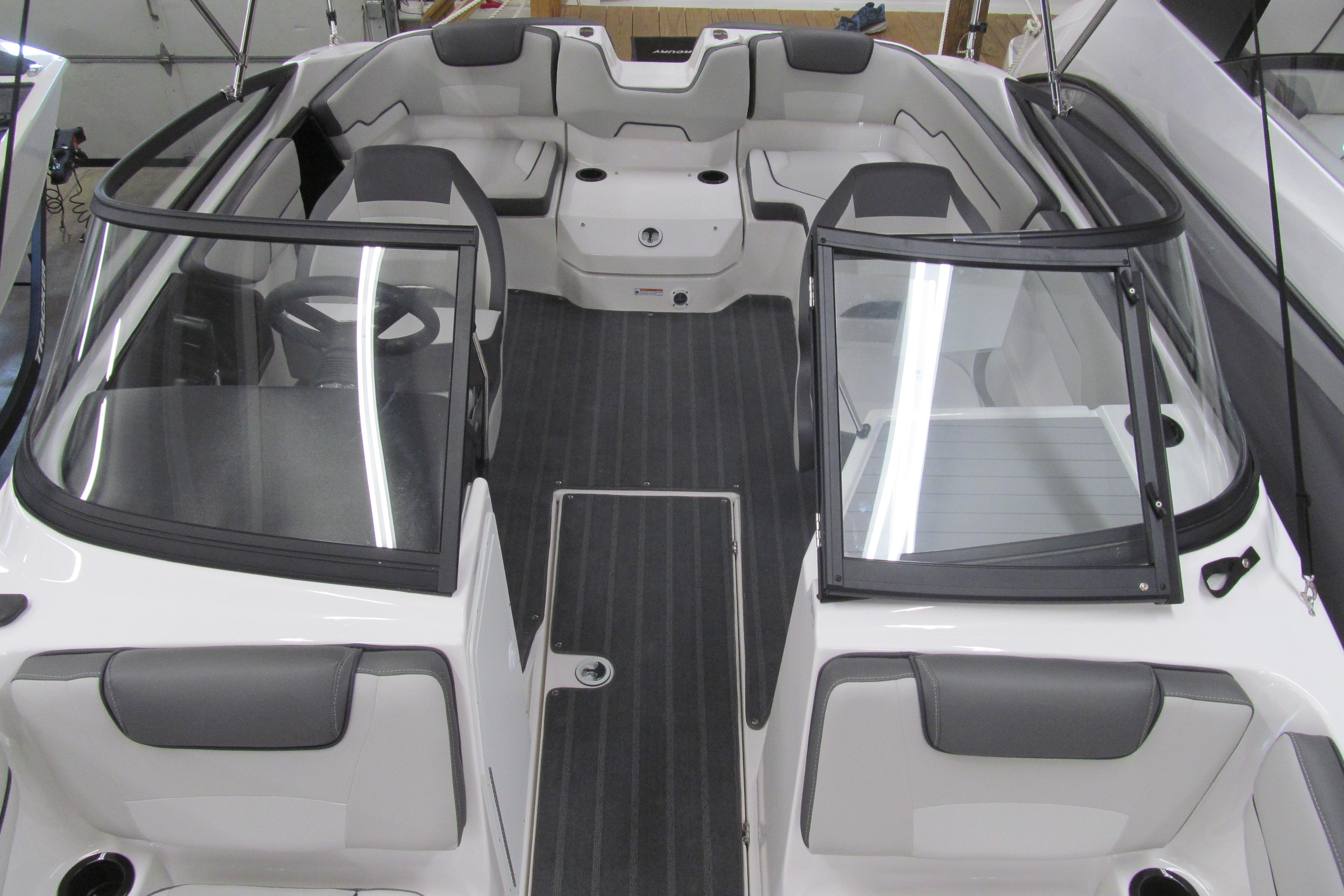 2026 Yamaha Boats SX190 interior with sleek seating and modern design.