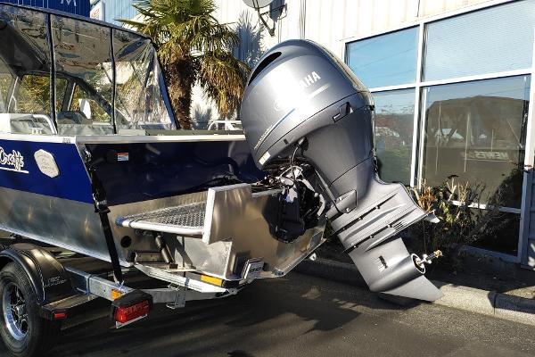 2024 Hewescraft 180 Pro-V ET boat with Yamaha outboard motor.
