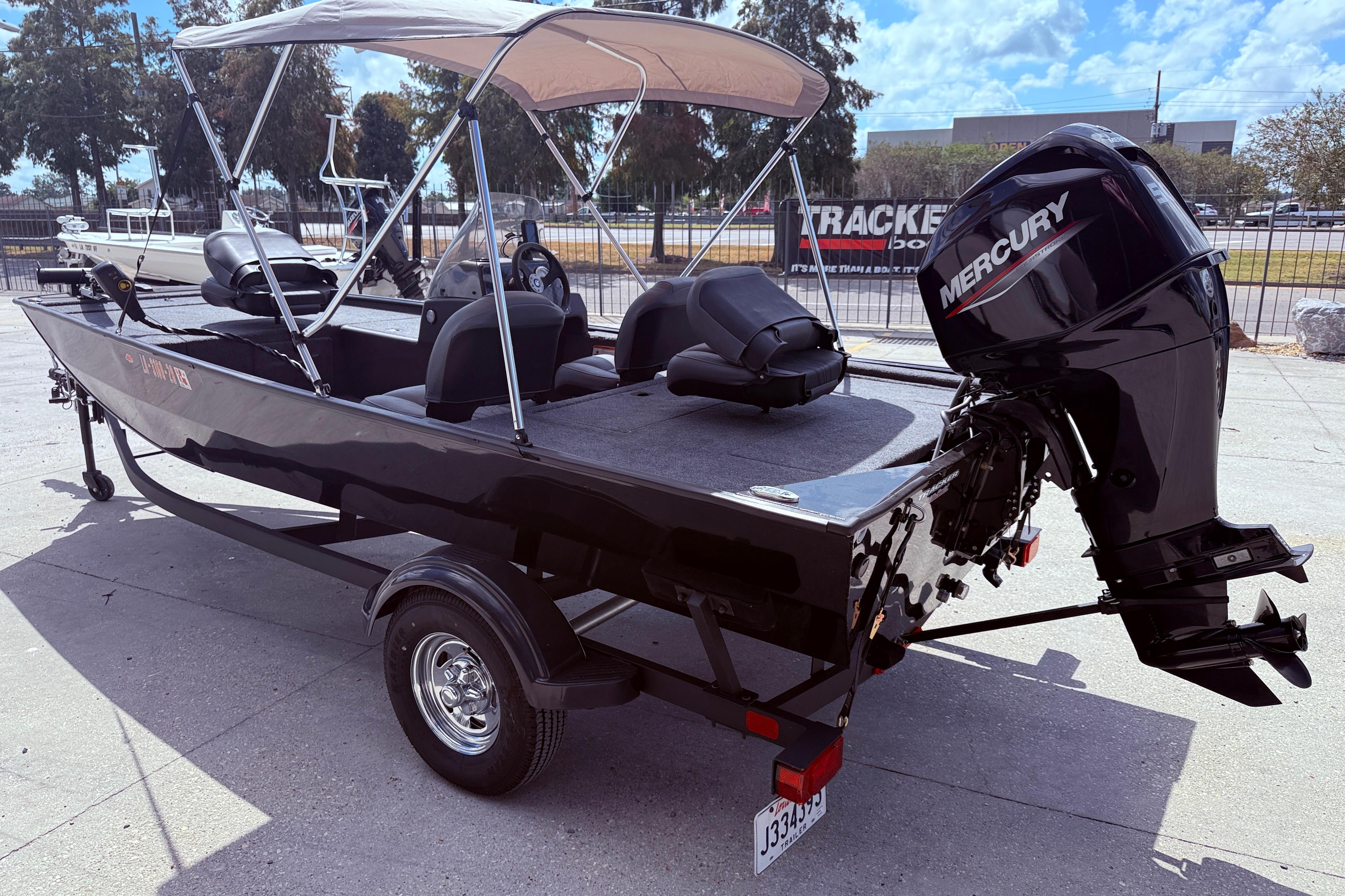 2025 Bass Tracker Classic XL boat with Mercury engine on a trailer.