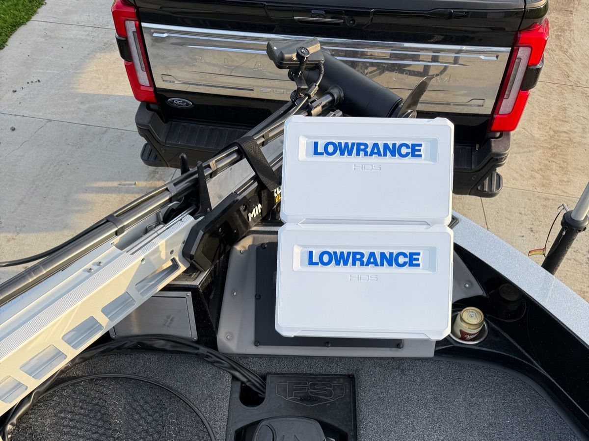 2024 Ranger 622FS Pro with Lowrance HDS displays on boat.