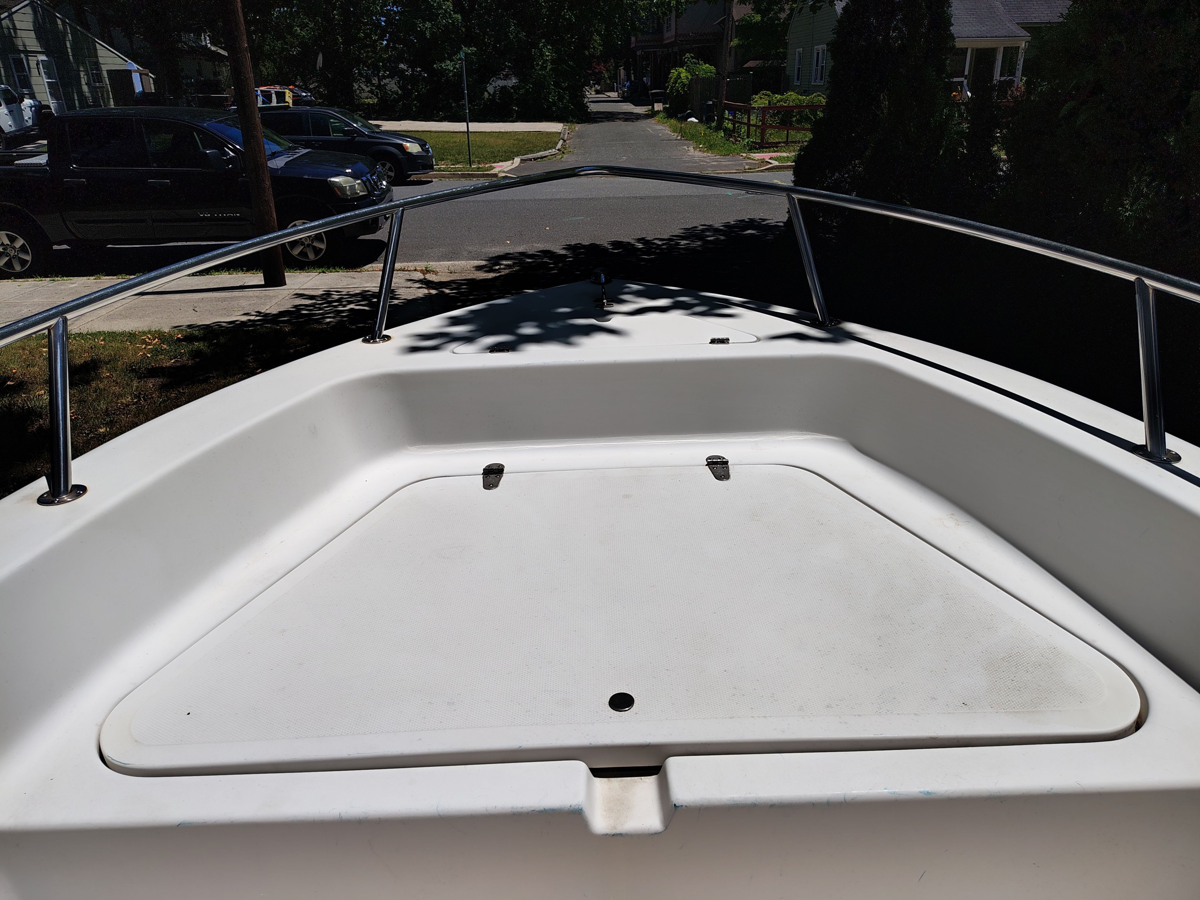 Bow of a 2003 Sea Pro 180 Center Console boat.