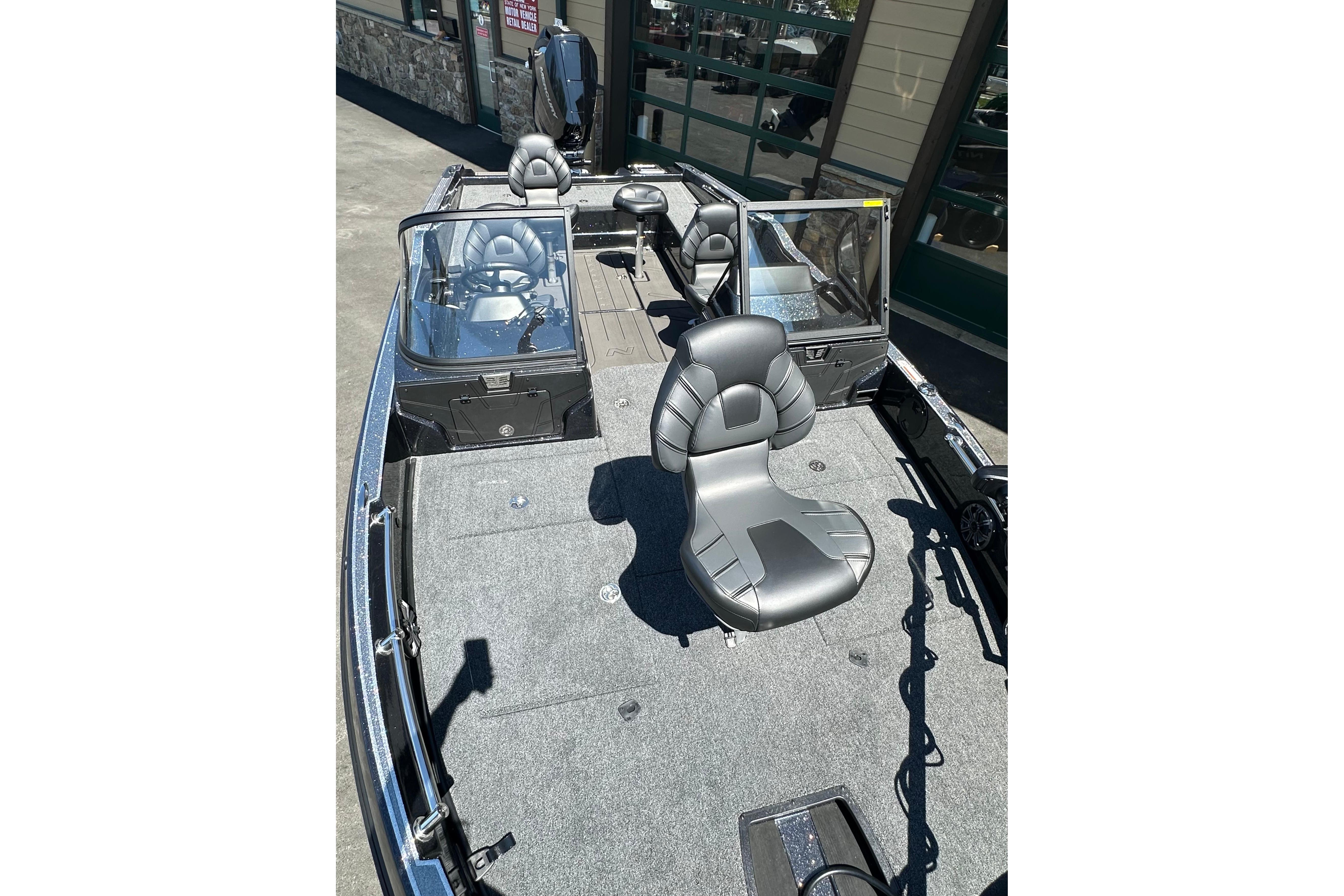 2025 Nitro ZV21 Pro boat interior with sleek seating and modern design.