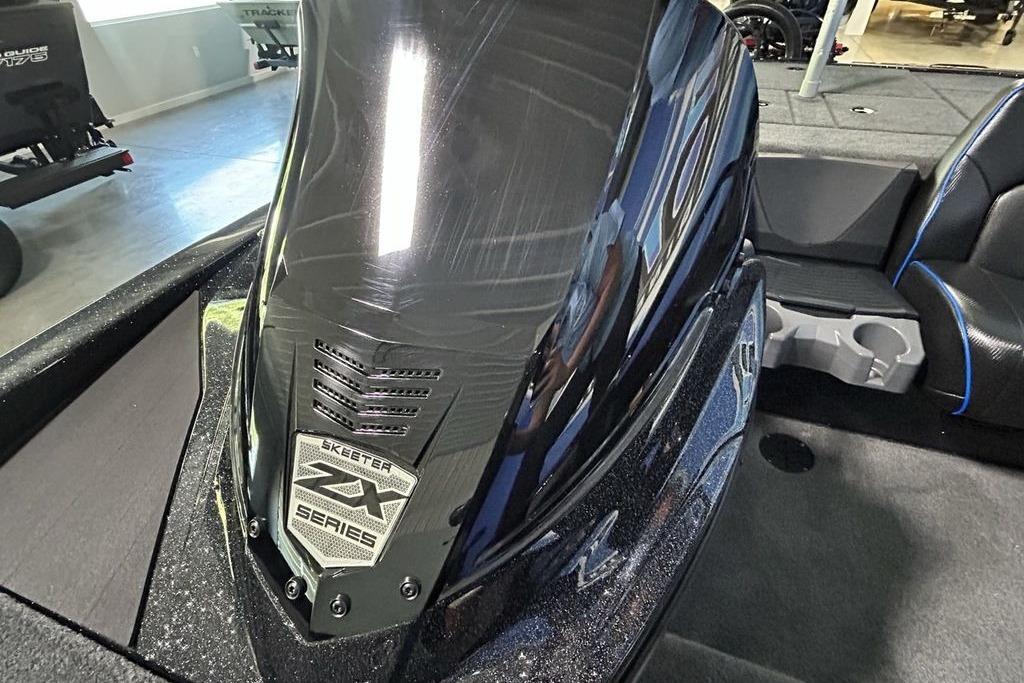2026 Skeeter ZX200 boat interior with sleek design and ZX Series branding.