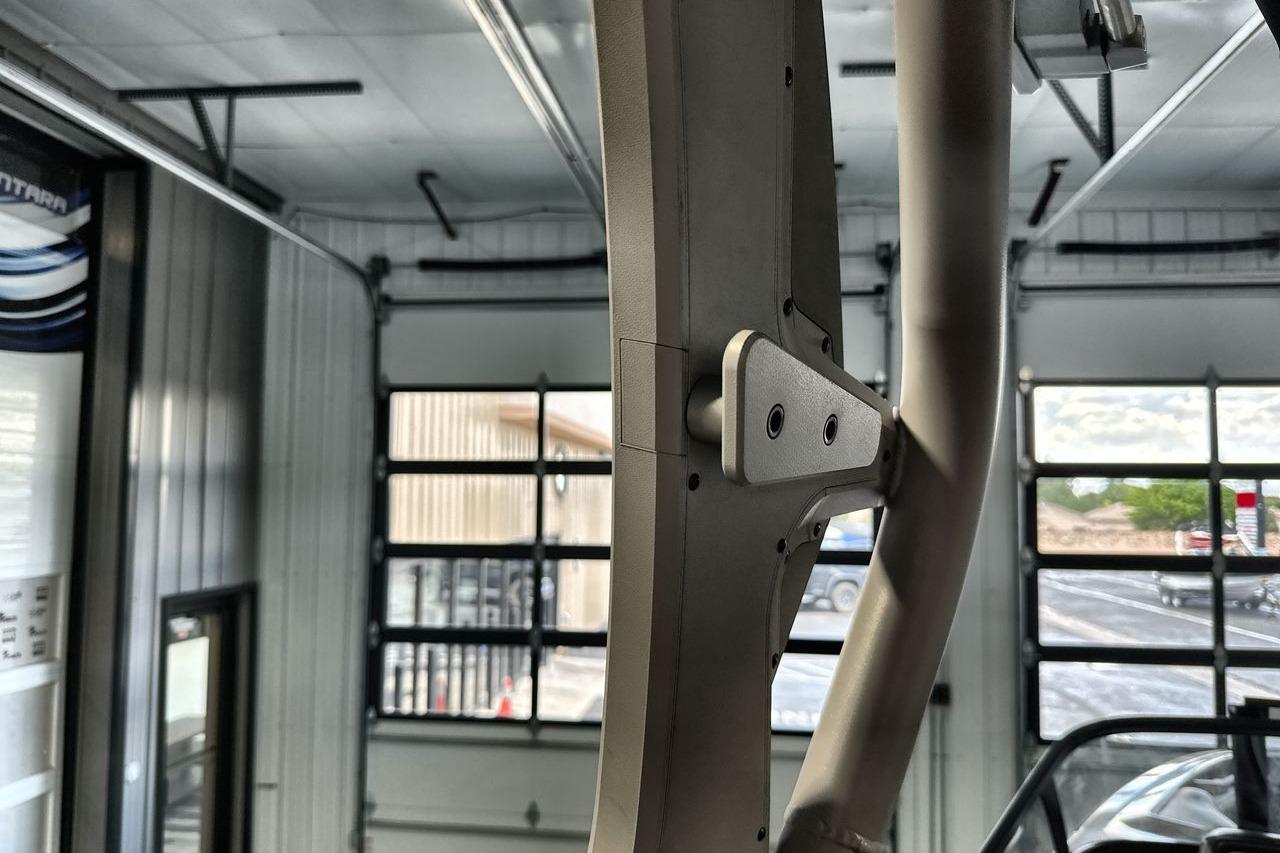 2021 Supra SE 550 interior detail in a modern garage setting.