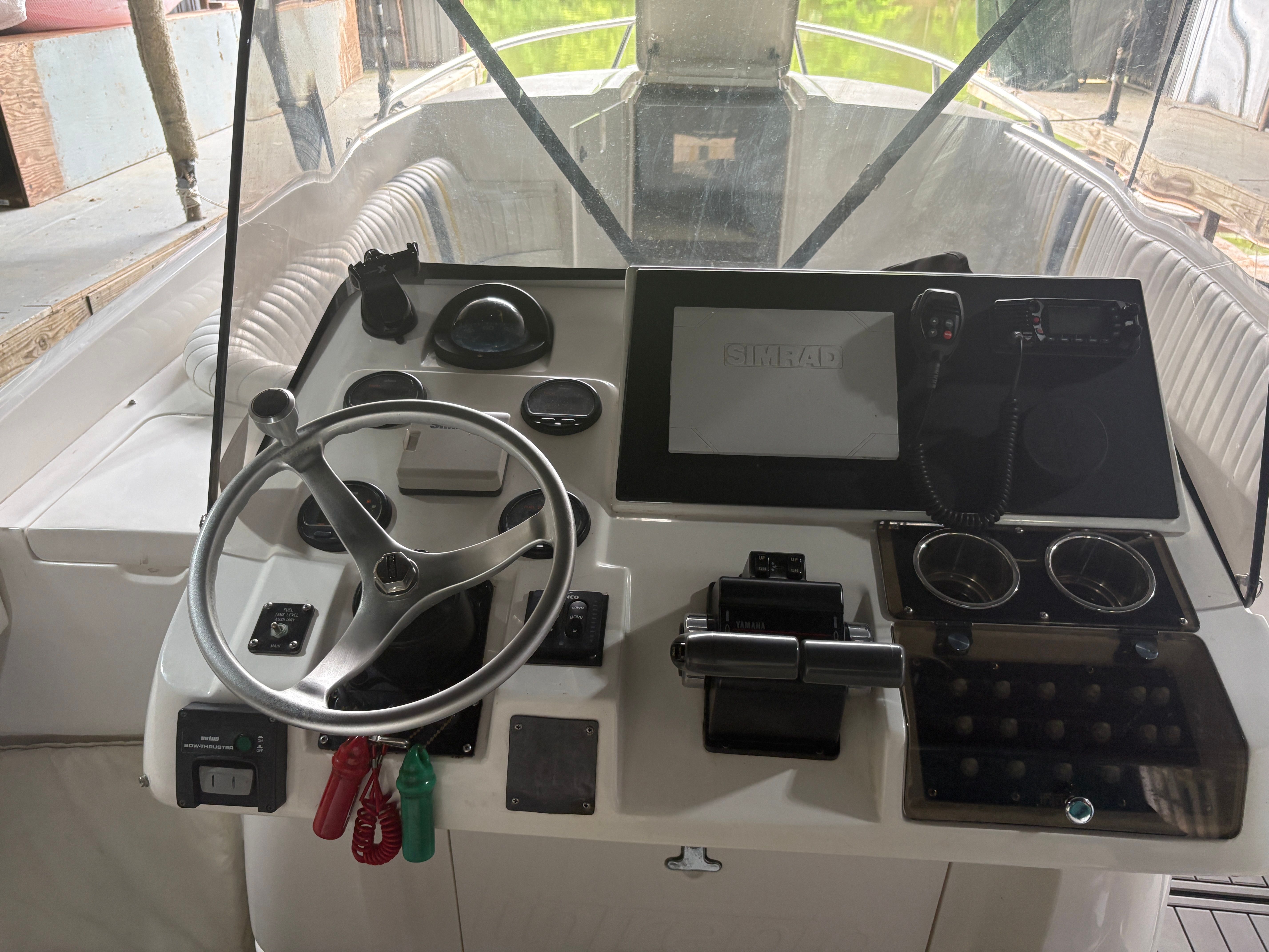 Intrepid 322 Cuddy Center Console helm, year 2002.