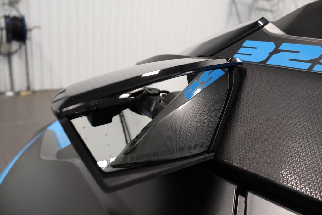 Close-up of 2026 Sea-Doo RXT-X 325, showcasing sleek design and detailing.