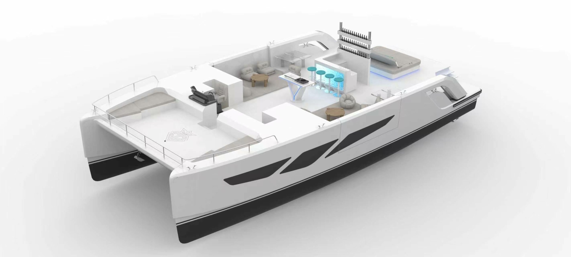 2027 Diamond Yachts P55 Power Catamaran - Image 13