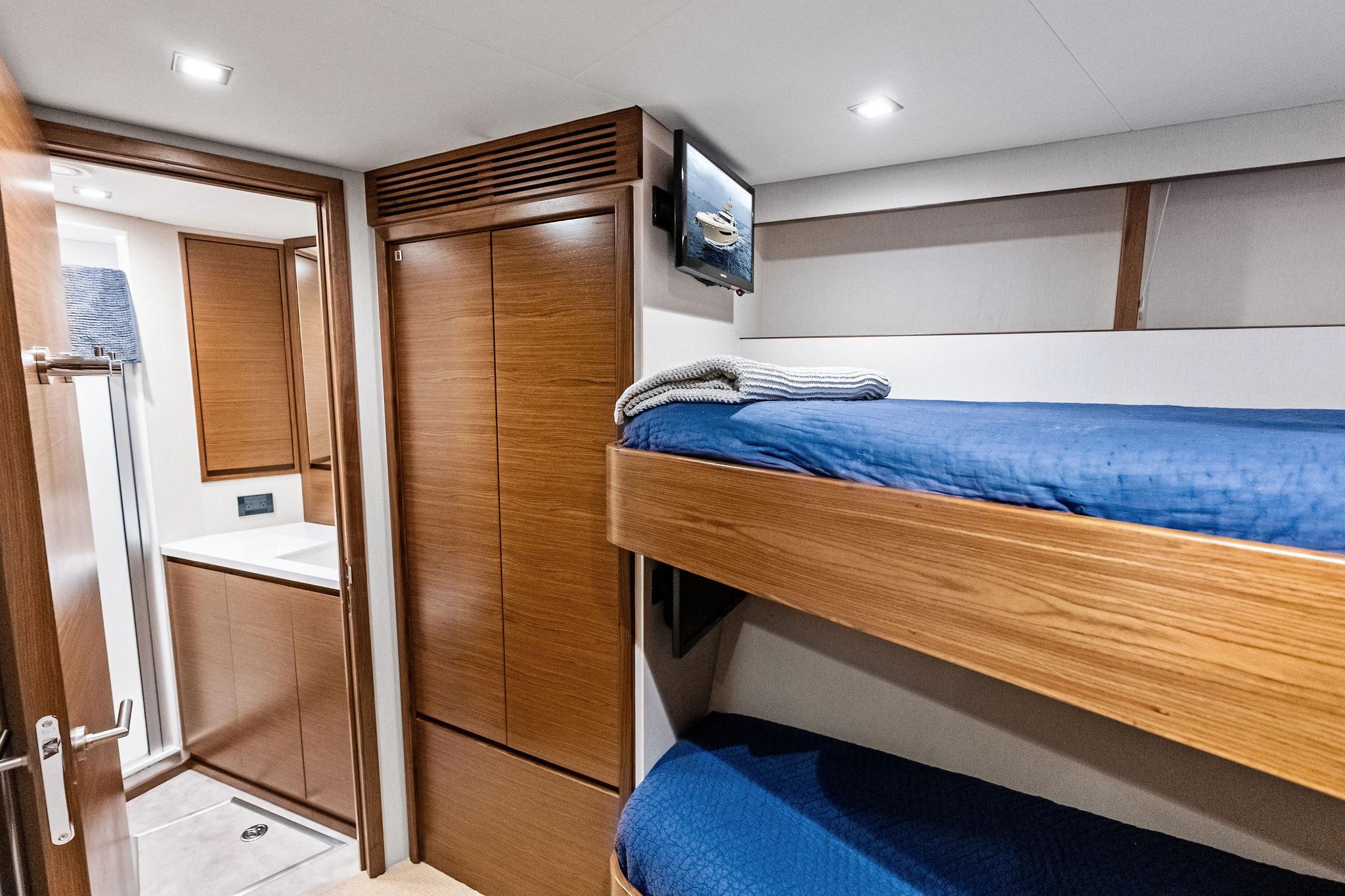 Crew Cabin #1, starboard side view forward to head