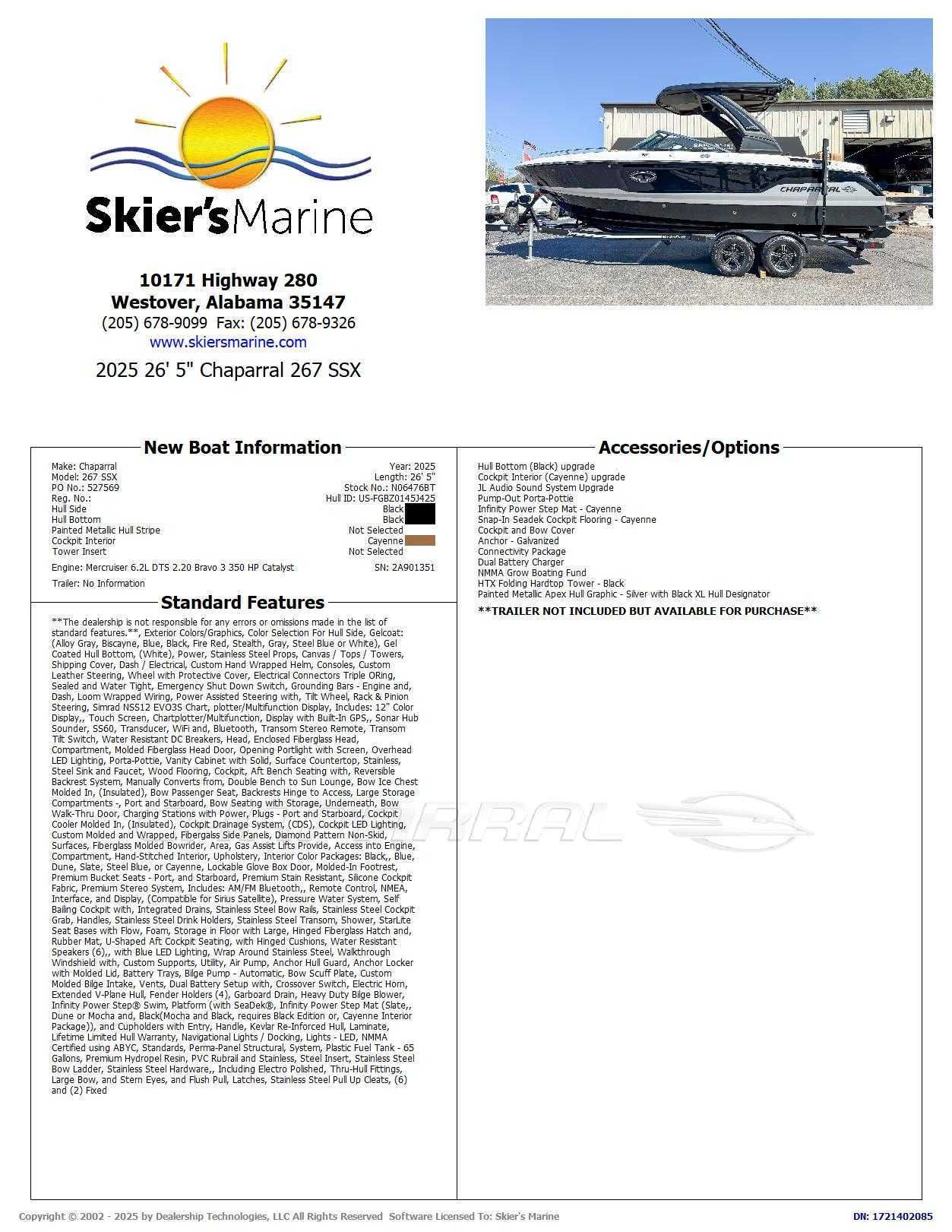 2025 Chaparral 267 SSX - 2