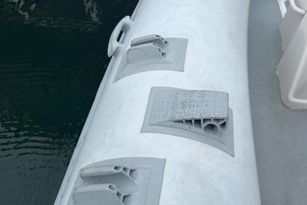 2017 Highfield OM 500 inflatable boat with attachment points.