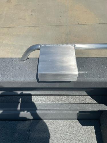 Close-up of Spartan 240 Maximus Pro 2025 metal component with weld detail.