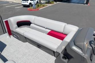 2026 Sun Tracker Party Barge 20 DLX with spacious seating and modern design.